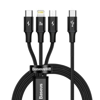 Baseus Rapid Series 3-in-1 3A High Speed Charging Cable